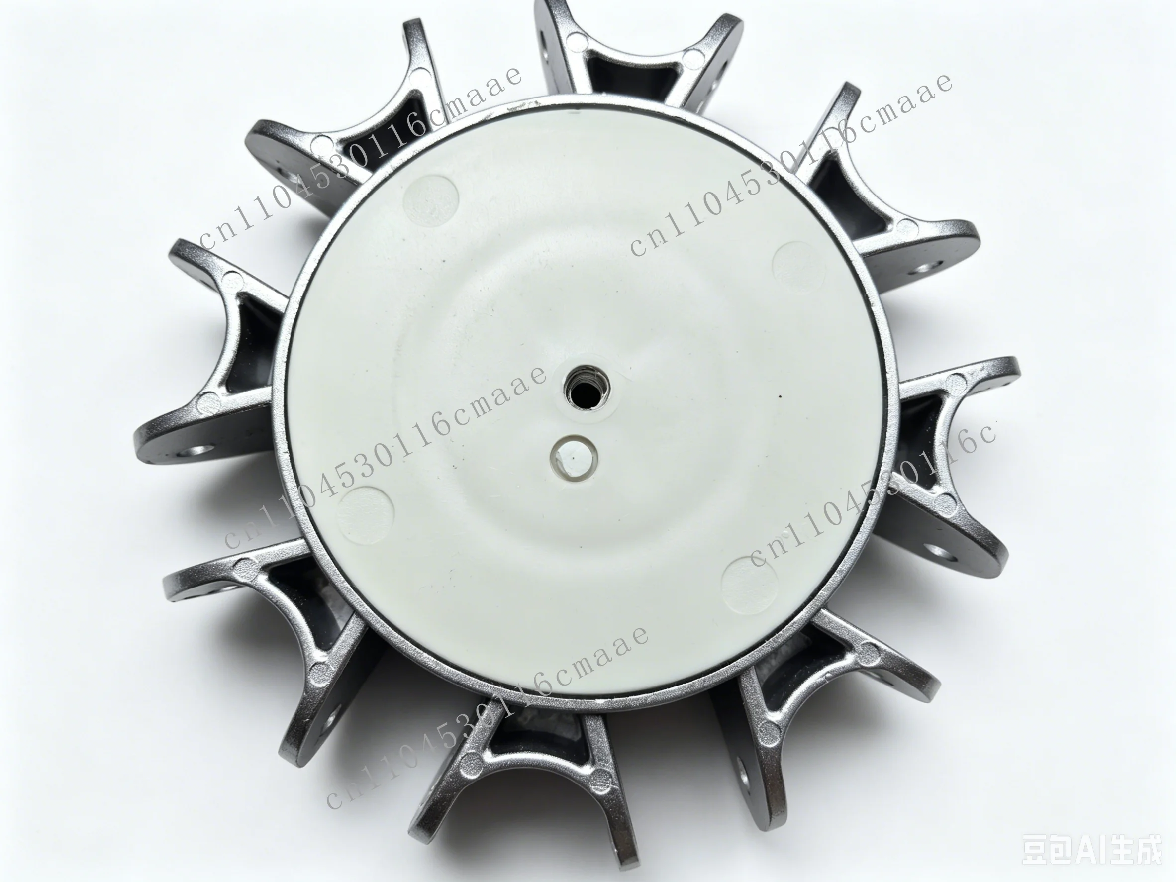 Terrace umbrella top center bracket integrated alloy with 2 pulleys, suitable for 8 umbrella bone center rod Terrace umbrella