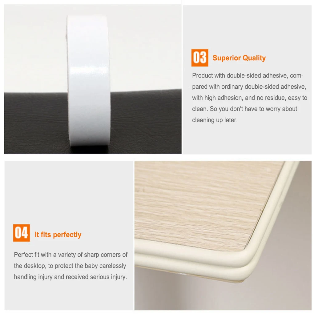 3Pcs Corner Protector 2m Guard Strips DIY Furniture Tapes Kindergarten