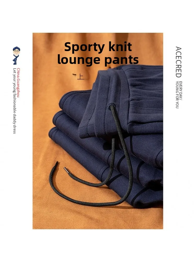 

Loose Long Pants Spor Dad Pants Spring Autumn ly Men's Clothing Comfortable Straight Leg High Waist Trousers