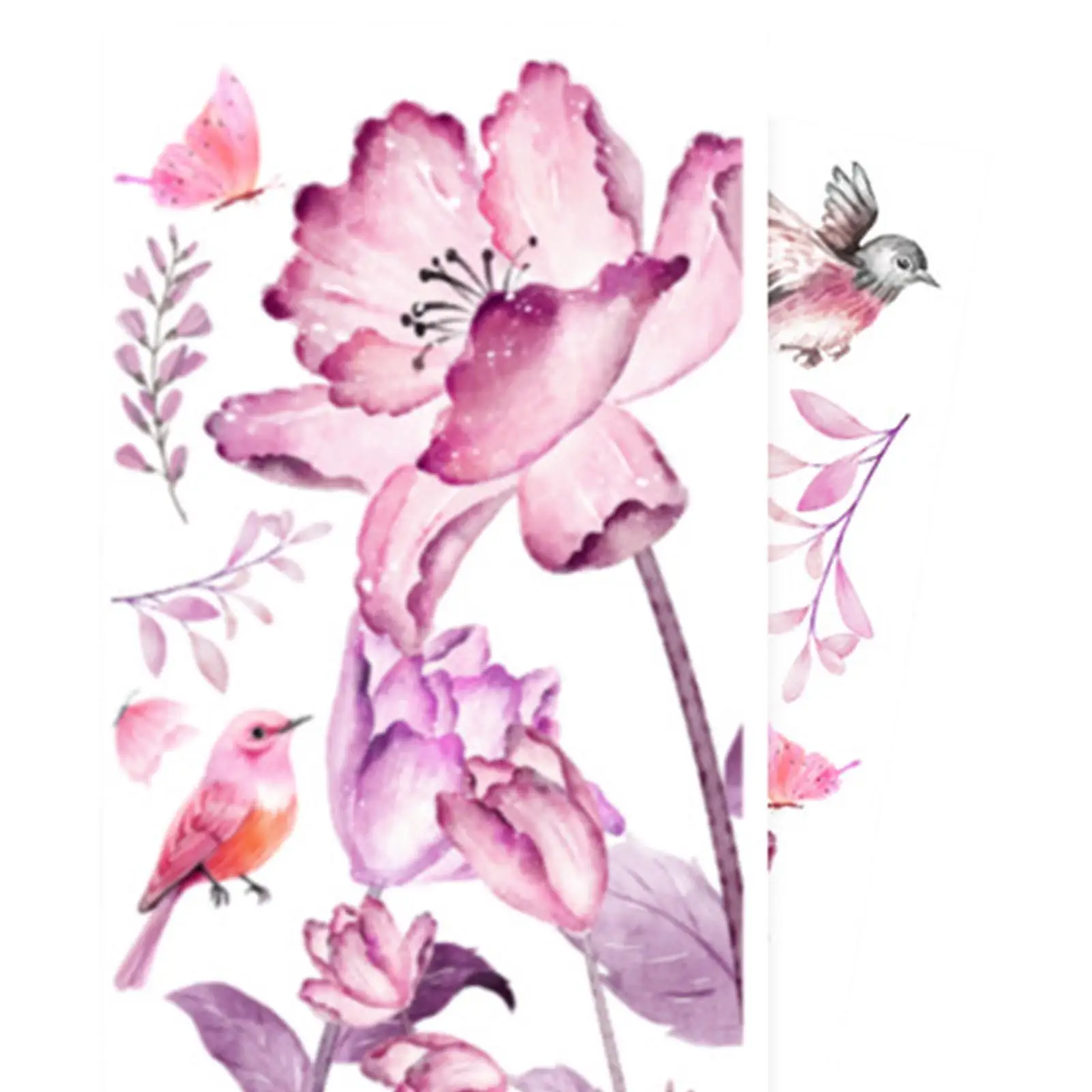 2 قطعة خلفيات PVC حفلة جدار الفن الديكورات الحضانة زهرة الجدار ملصق الشارات