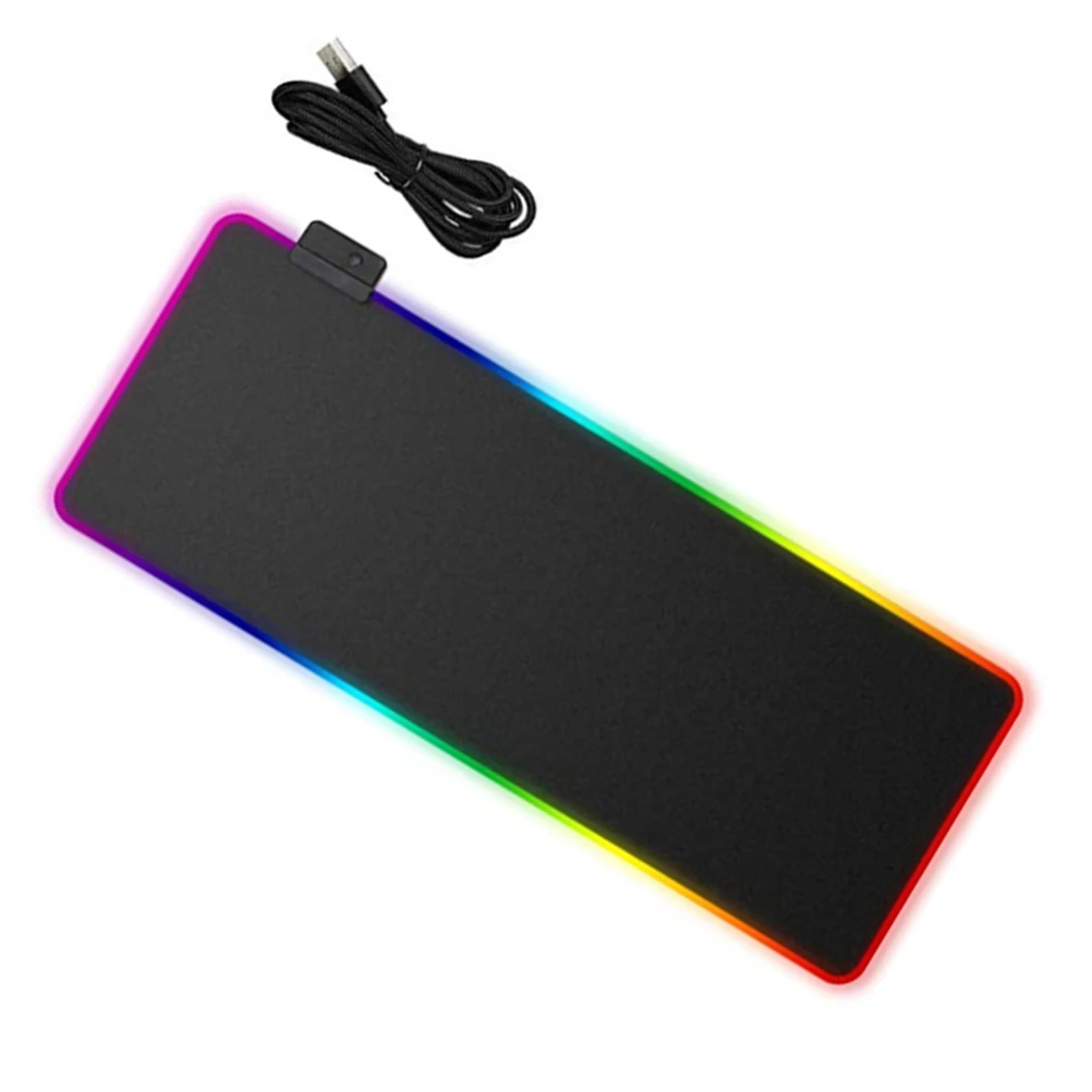 

Rgb LED Mouse Pad Waterproof Dirt-Resistant Anti-Slip Practical Luminous Mouse Mat Gaming Accessory Luminous Mousepad
