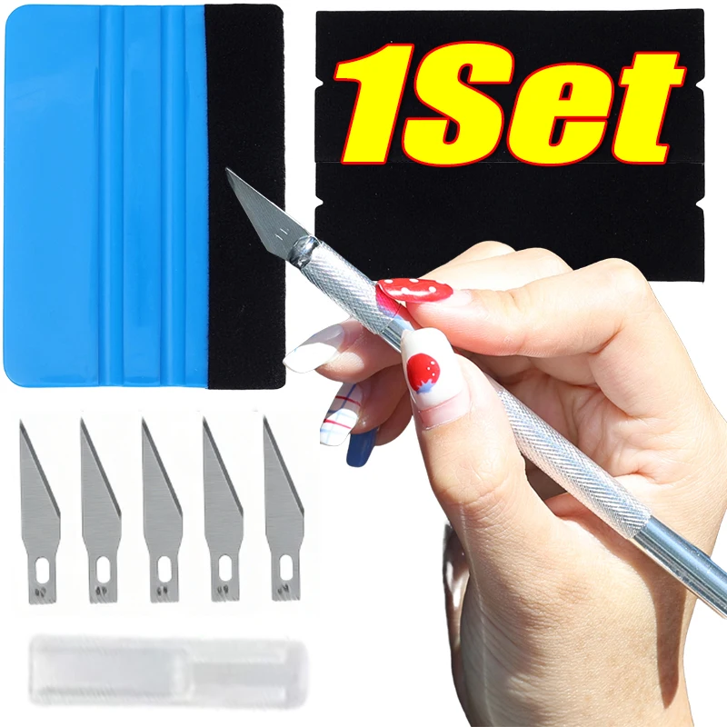 

Набор инструментов для оклейки и тонировки автомобильных стекол: ракель для резки пленки, инструменты для автотюнинга и обслуживания автомобиля