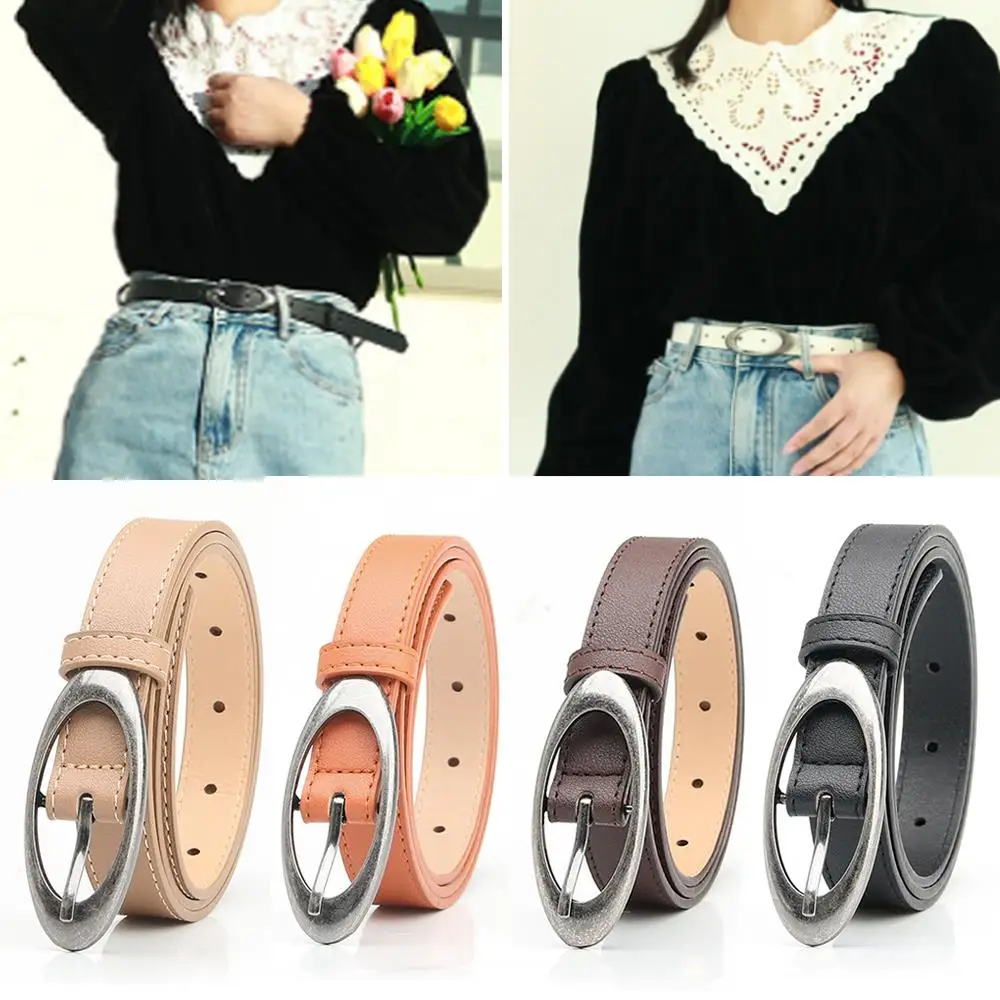 Ceinture naren cuir PU pour femme, ceinture réglable, ceinture en cuir PU, ceinture de surintendant, ceinture pour jean, ceinture pour femme, mode, environnemental, Y2K