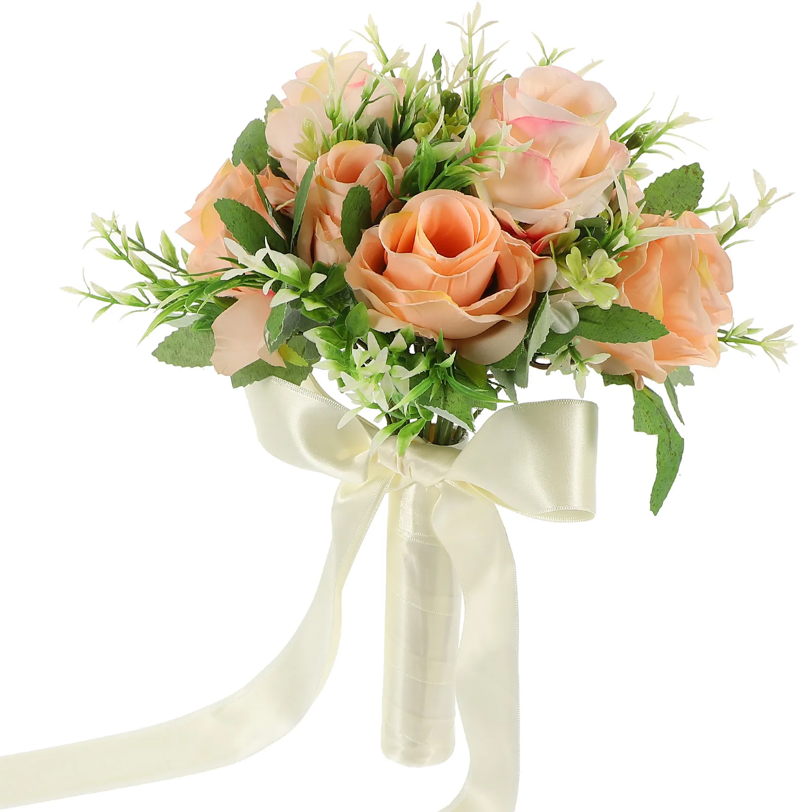 

Artificial Wedding Bouquet Elegant Rose Never Wither Easy Care Decor Bridesmaid Party Photo Wedding Romantic Bouquet PropFlower