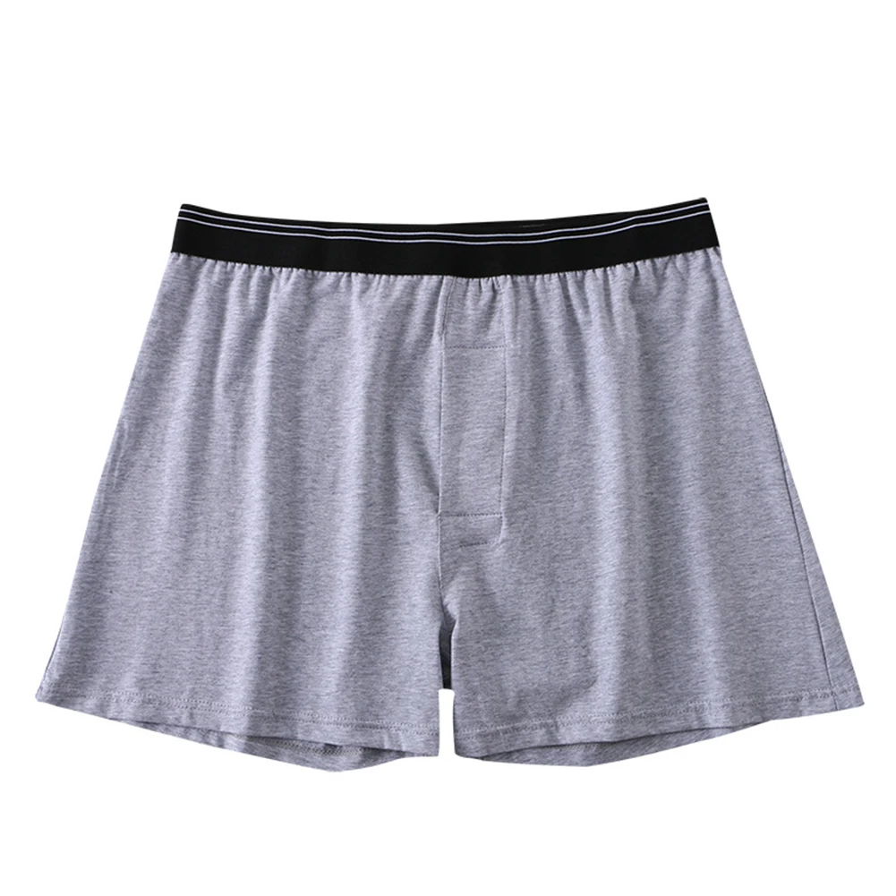 Shorts de boxer solto masculino, bolsa voadora aberta, cuecas esportivas, calcinha confortável, calção casual macia de algodão, cuecas cuecas