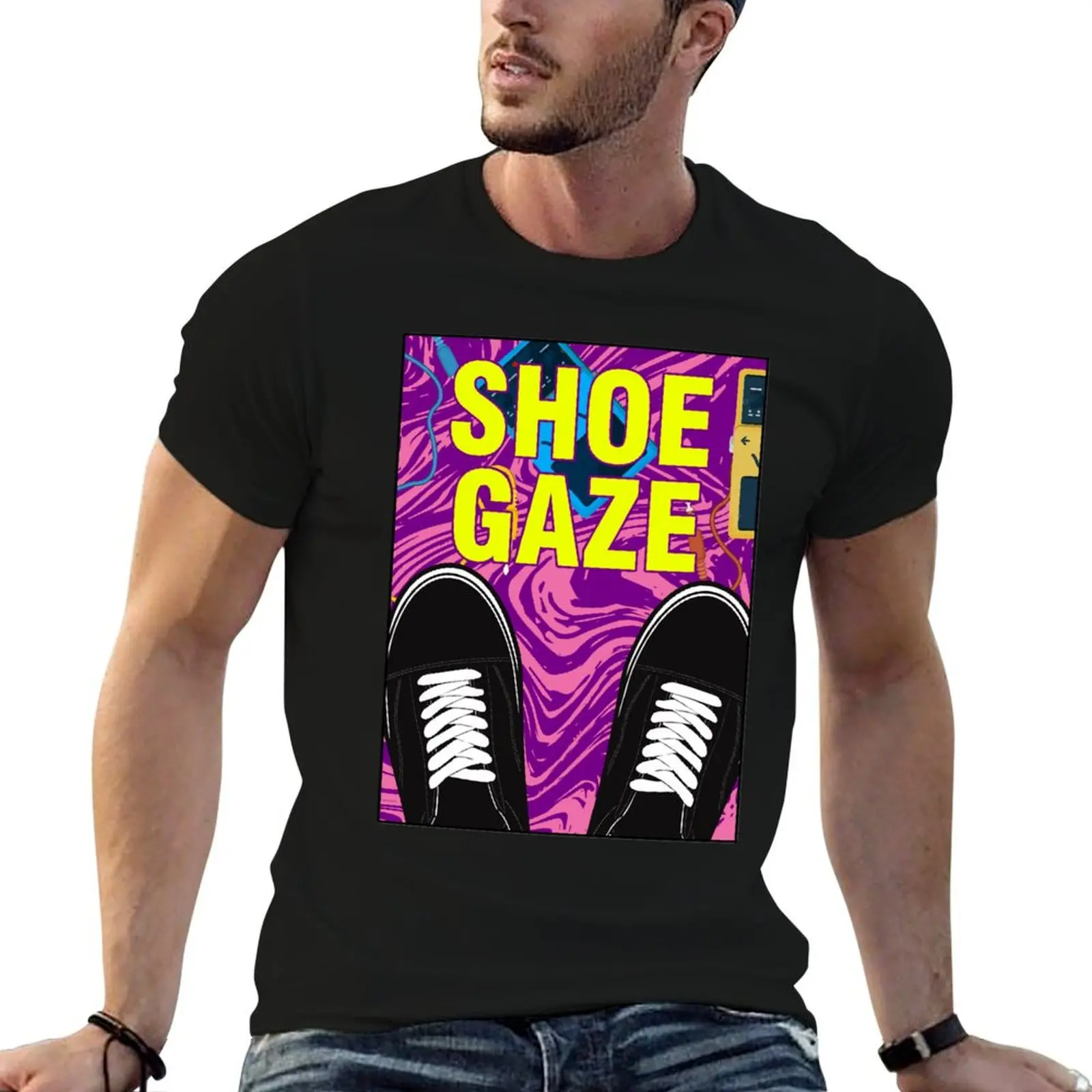 Shoegaze Classic T-Shirt Basic Breathable Solid Color T-Shirt