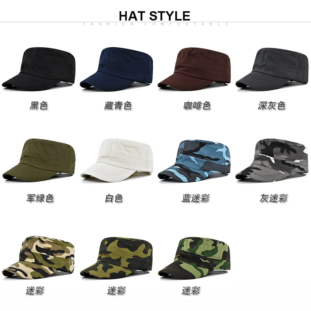 Gorra de béisbol de algodón de camuflaje para hombres y mujeres, sombreros básicos de ala curva, jóvenes, adolescentes, niños, niñas, cadete