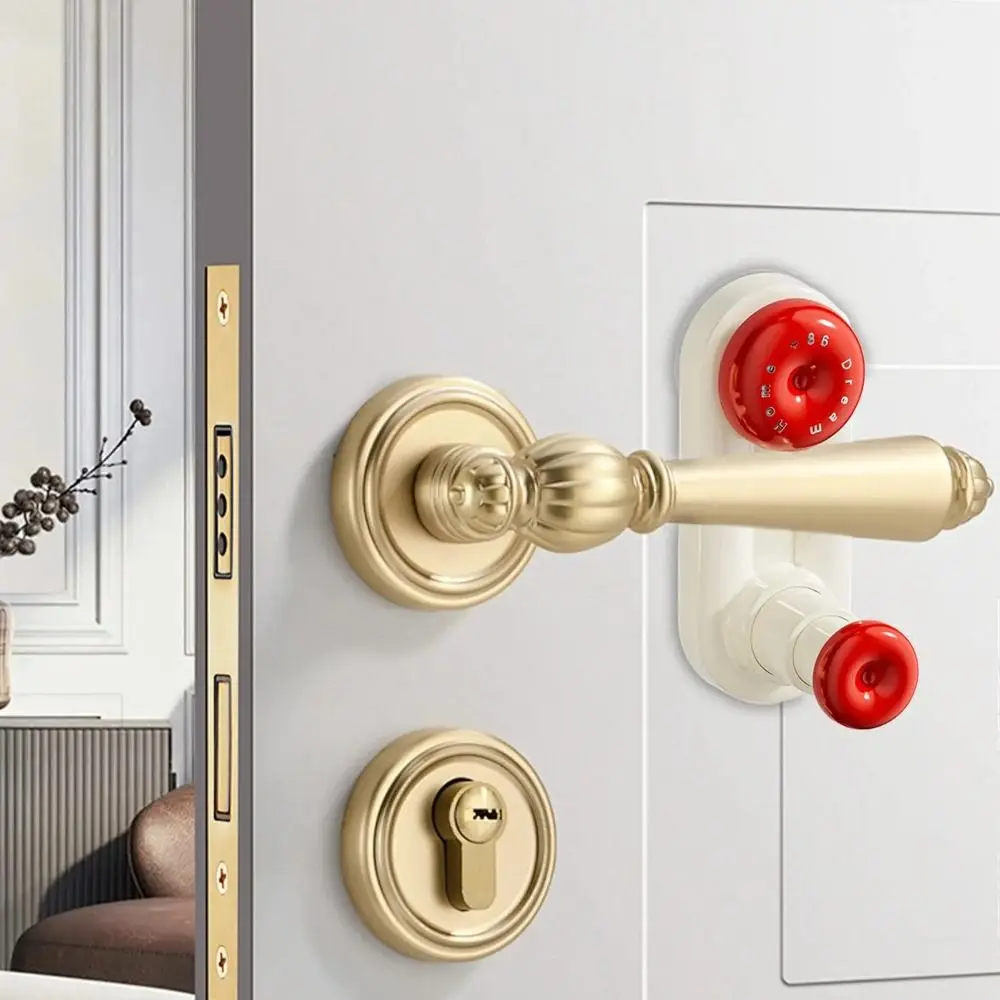 Suction Cup Door Handle Fixed Lock 3-Gear Adjustable Anti-Theft Child Safety Lock Easy Installation Baby Anti-opening Door Lock