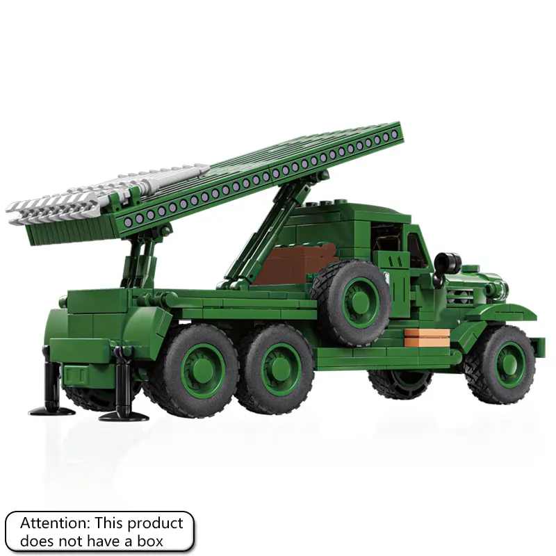 428 個のソビエト BM-13 ロケット砲ビルディングブロック、軍事パズル組み立ておもちゃ、子供の手作り DIY 組み立てモデル、