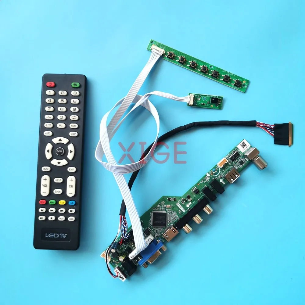 

Kit For B156HTN01.1/1.0 B156HTN02.1 1920x1080 TV Analog LVDS 40 Pin Laptop Matrix 15.6" USB+AV+VGA+HDMI Controller Driver Board