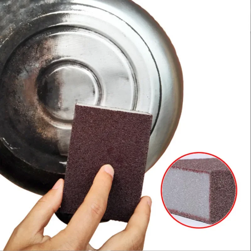 Magic Descaling Emery Sponge Household Cleaning Brush Useful Things For Kitchen Remove Pot Bottom Stubborn Stains Products Tools