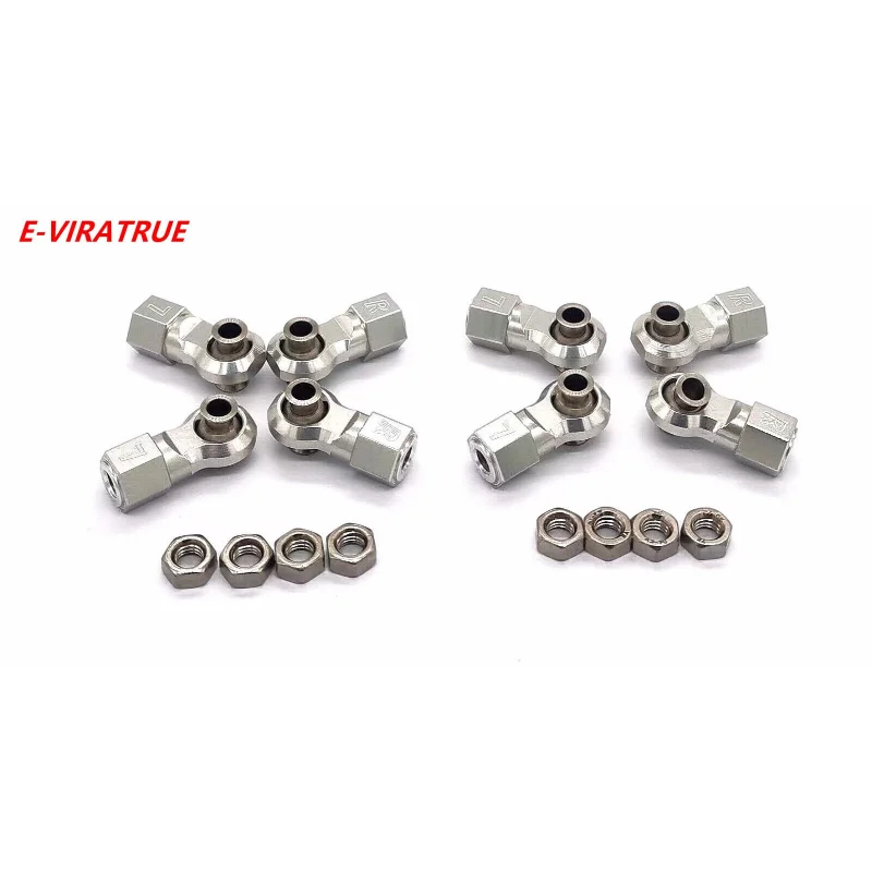 E-VIRATRUE Losi 5T/5B 5IVE-T 2.0 1/5 CNC 7075 Aluminum Front&rear Rod Ends (8pcs)