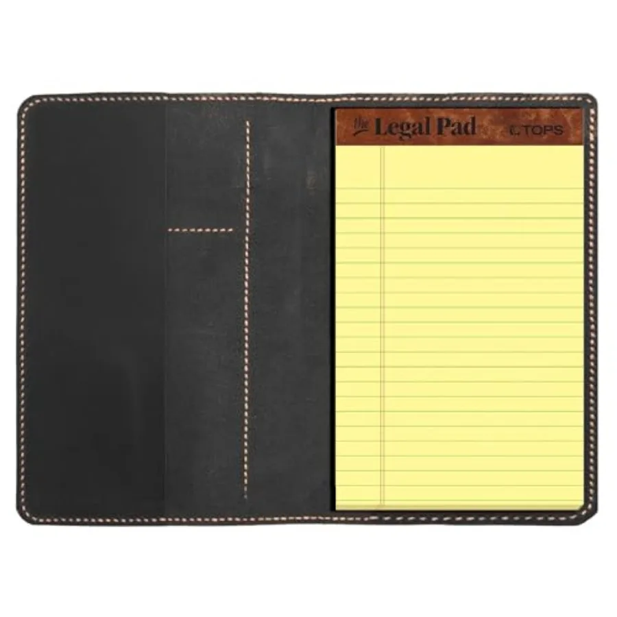 

Обложка для блокнота из натуральной кожи для блокнотов TOPS The Legal Pad, формат 5x8 дюймов, ретро-стиль, из натуральной кожи, для портфолио