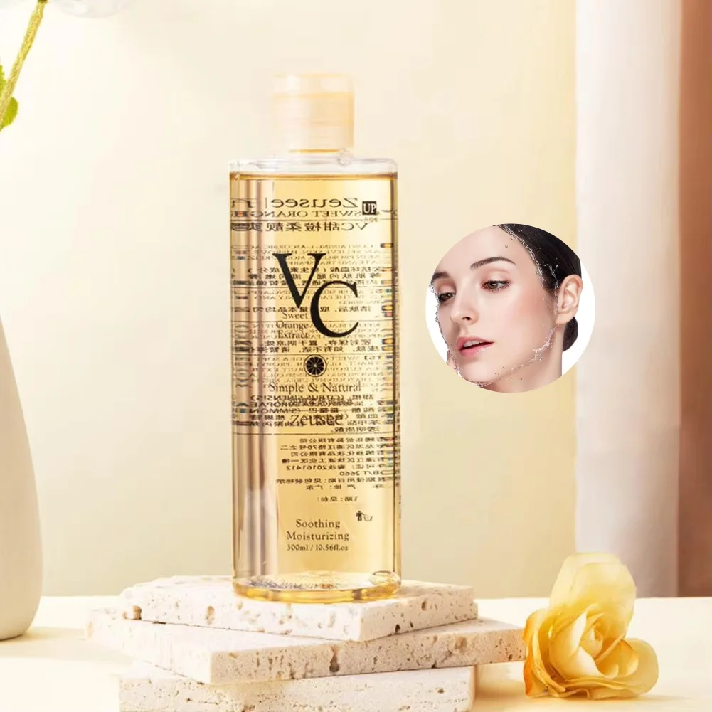 

1set Skin Care Set Vc Toner Lotion Natural Almond Essence Vitamin E Sensitive Skin Moisturizing AntiOxidation Smooths