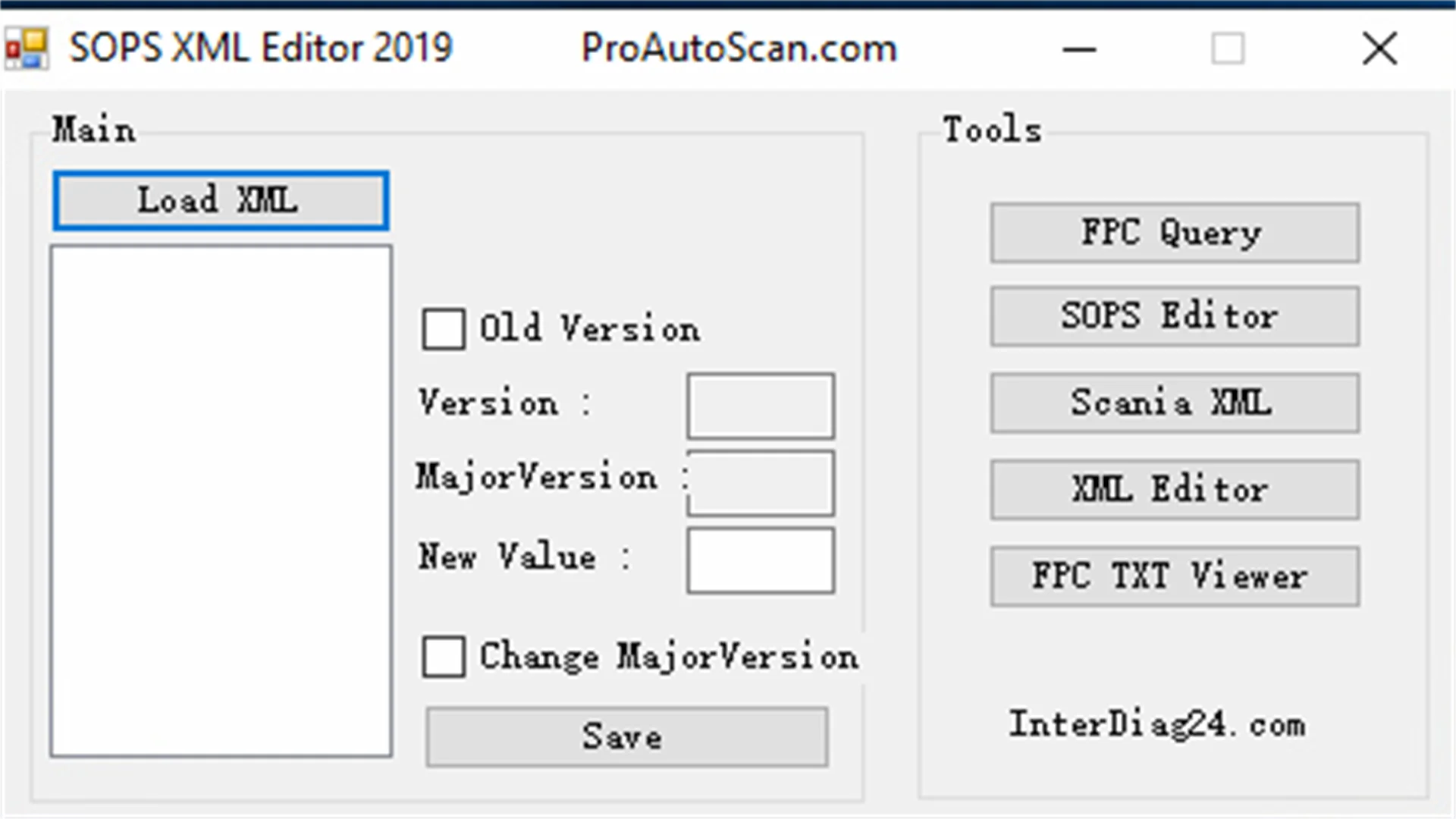 2019  Scania Sops XML Editor