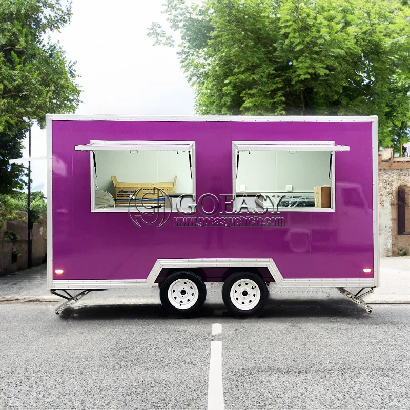 Custom Concession Kitchen Trailer Mobile Food Truck Coffee Cart Fully Equipped Sale