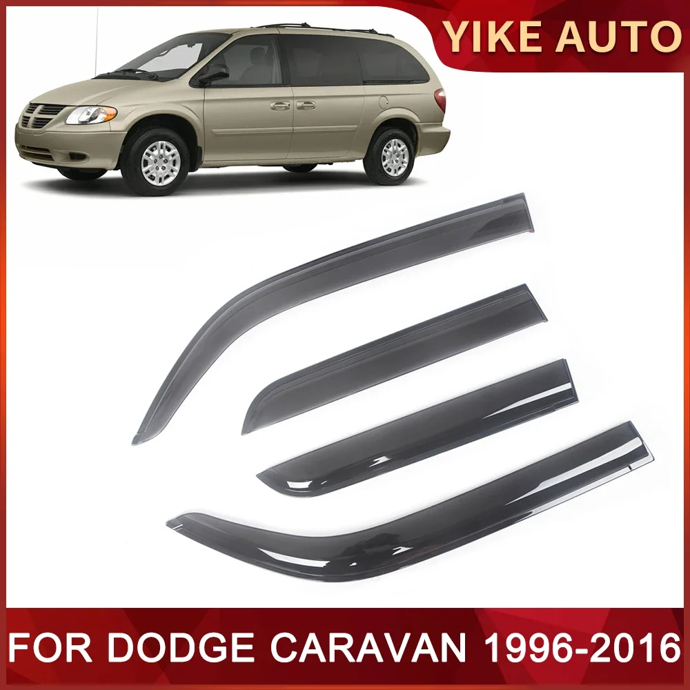 Window Visor for DODGE CARAVAN NS RS RT 1996-2016 Weathershied Door Visor Wind Sun Rain Guards Side Window Wind Deflectors Auto