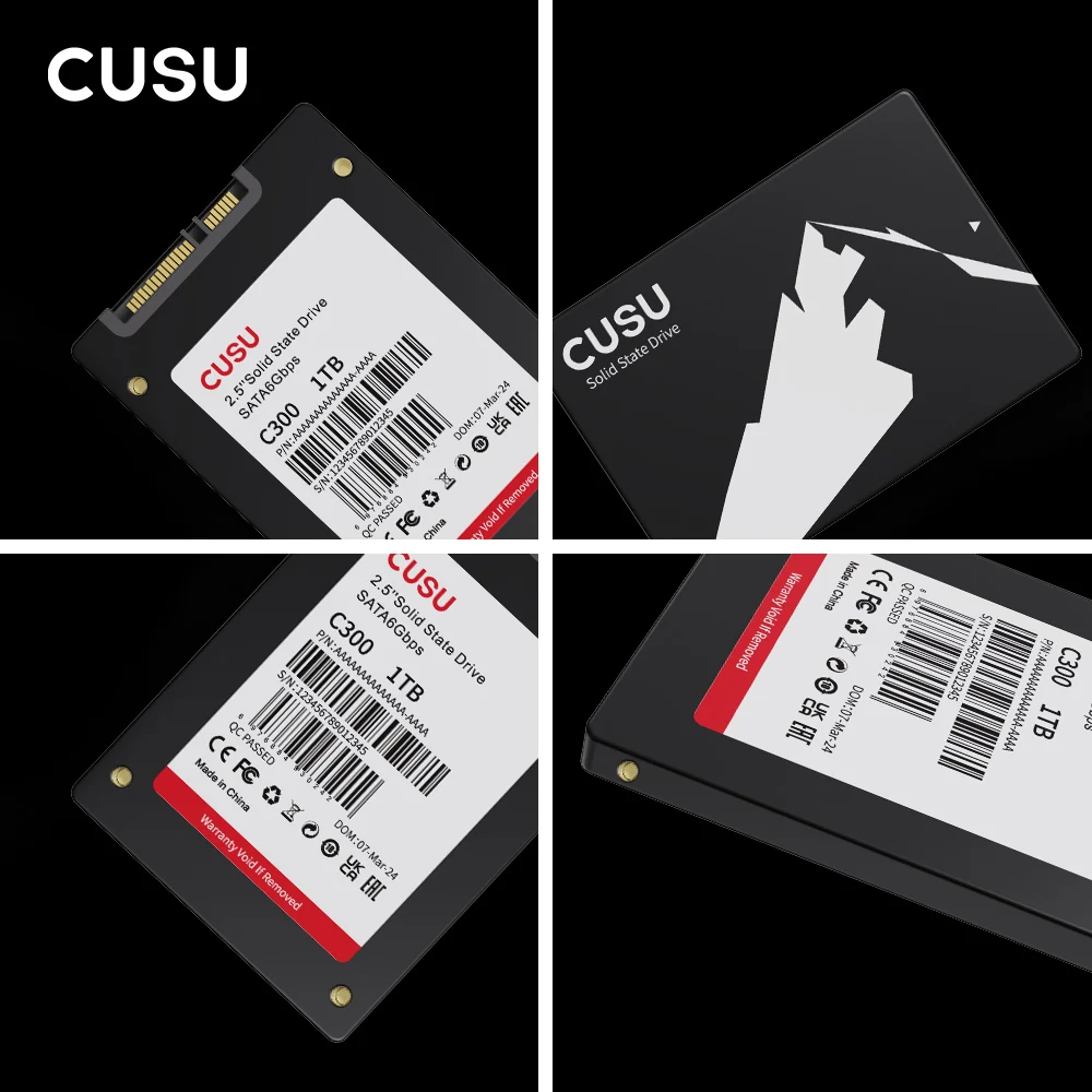 CUSU SATA SSD 128gb 256gb 512gb 1tb 2tb SSD القرص الصلب SATA3 قرص الحالة الصلبة للكمبيوتر المحمول سطح المكتب
