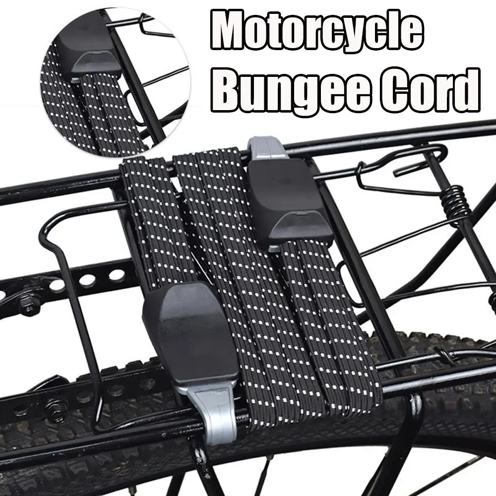 Newly Upgraded Elastics Luggage Rope High-quality Motorbike Bicycle Carrier Rubber Rope Belts with Hook Moto Accessories