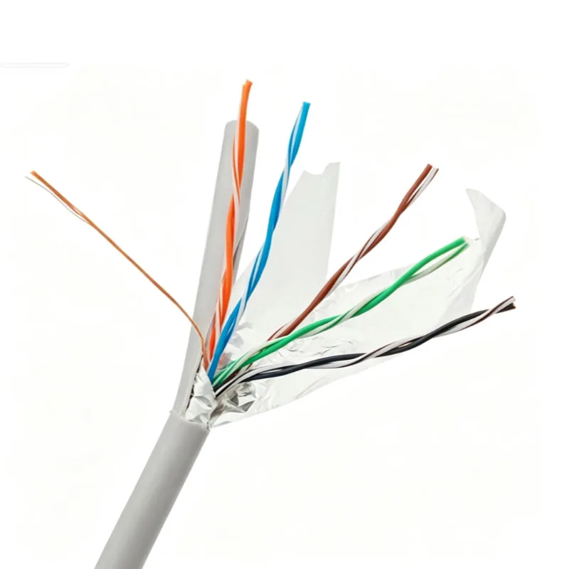 RJ50 10P10C STP Network Cable 10 Core Wire Enternet Control Line RJ48 Modular Plug with Shielded Crystal Head Connection Cable