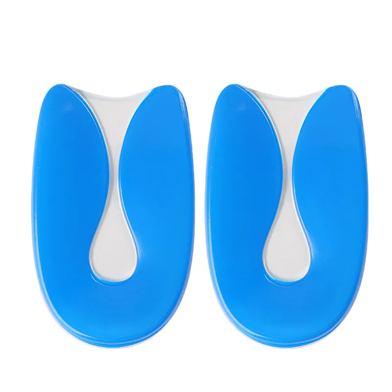 Gel-Fersenkissen mit Stoßdämpfung, weiche und bequeme Sport-Einlegesohlen, selbstklebendes, rutschfestes Fersenpolster, 2 Stück/4 Stück. – Detail 2