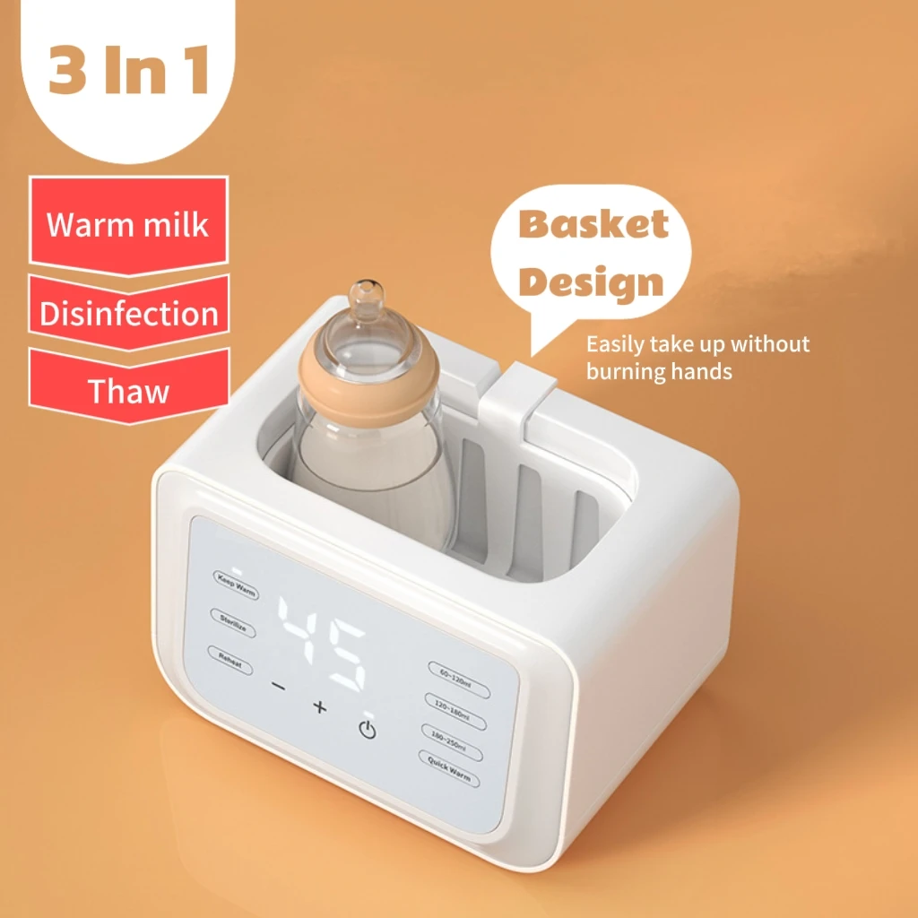 Multifunktionaler Doppel-Flaschenwärmer, Baby-Muttermilchwärmer, Lebensmittelheizung, schnell erhitzender Sterilisator, genaue Temperaturregelung