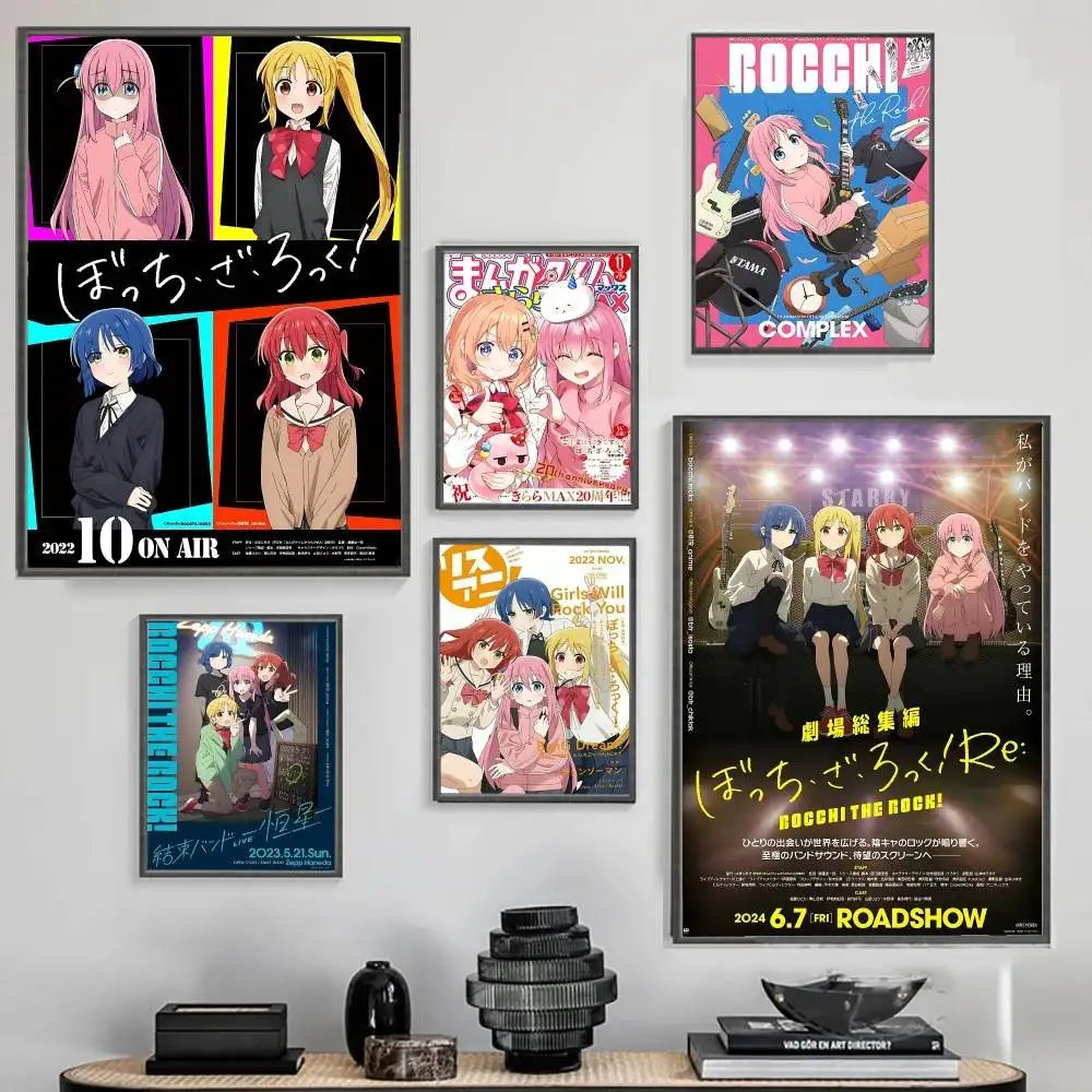 Affiche d'anime L-Lonely Rock, peinture sur toile, décoration murale, impression pour décoration de salon