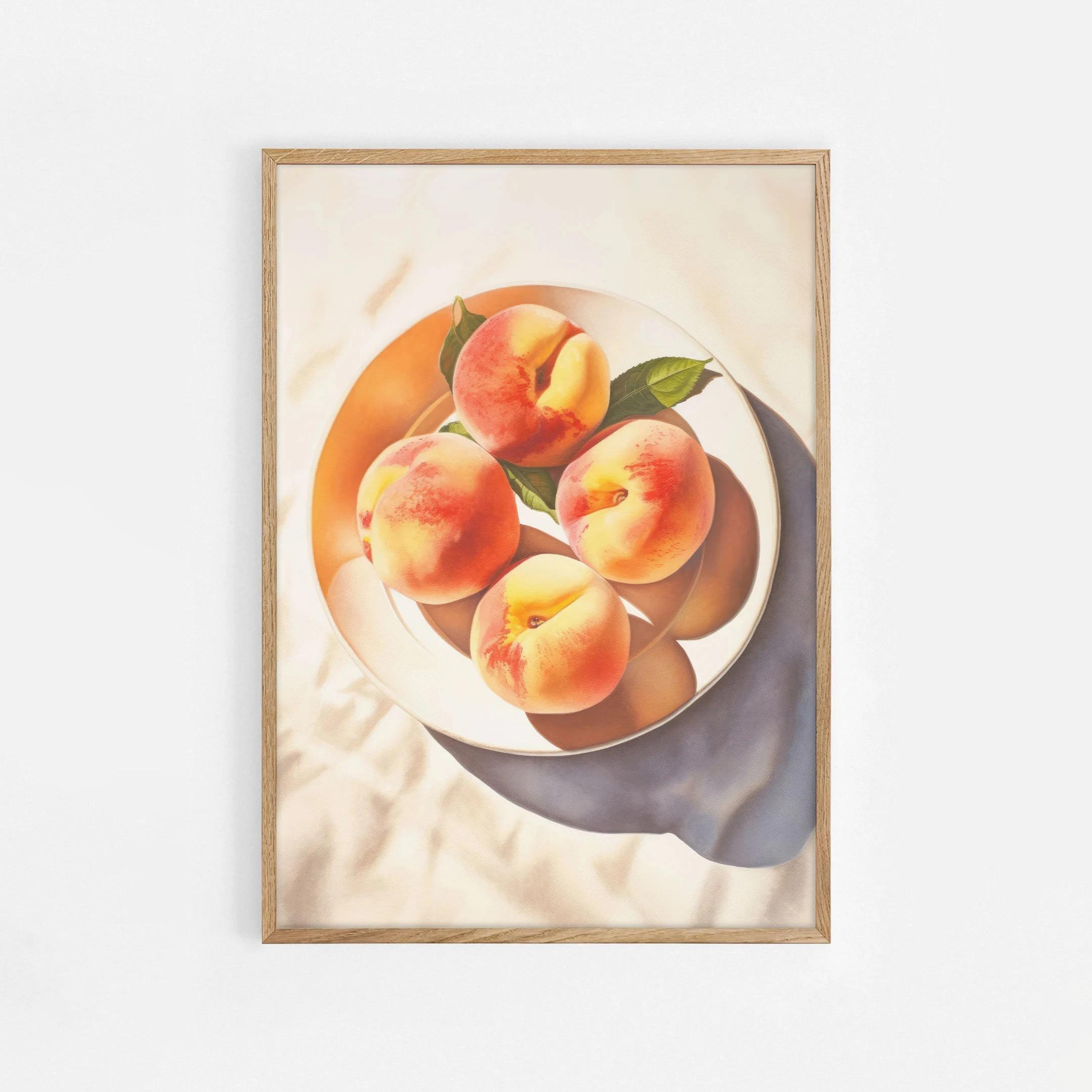 Maximalist Modern Abstract Fruit Wall Art Print Orange Peaches Strawberry Watermelon Tomato Lemon Fig Canvas Poster Home Decor