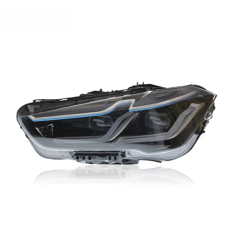 Suitable for 2016-2019 BMW X1 headlight assembly modification with bi-xenon lenses, old upgraded to new model LED daytime