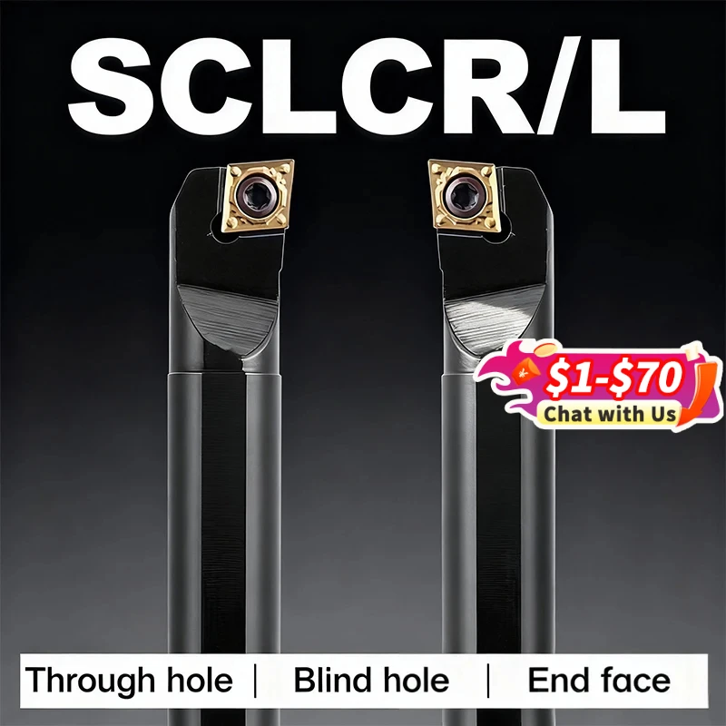 Turning Tool SCLCR/L S12M-SCLCR S16Q-SCLCR S25S-SCLCR Internal Lathe Boring Bar Tools For CCMT09 Turning Carbide Inserts