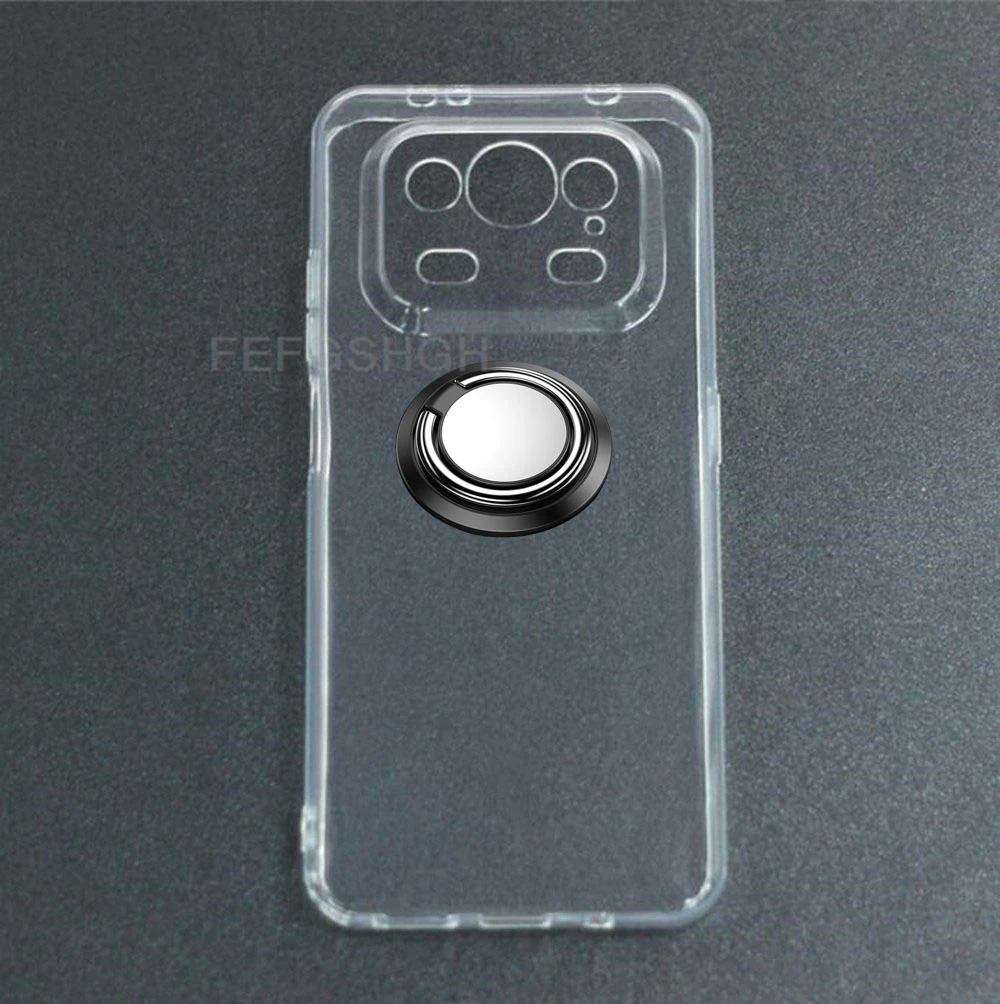 For Ulefone Armor 25T Pro 5G 25 T 6.78" Back Ring Holder Bracket TPU Soft Silicone Phone protect Case Anti falling shell