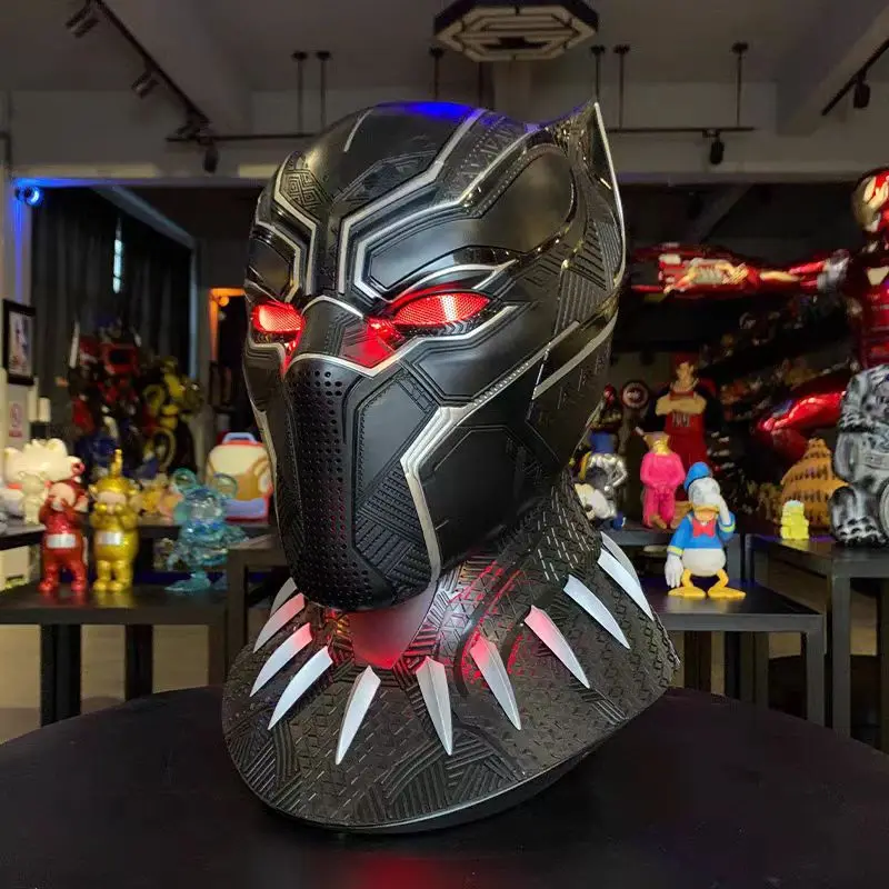 Black Panther Tragbarer Helm Cosplay Kostüm Maske The Avengers Wakanda Forever Superheldenkollektion Ornament für Partys