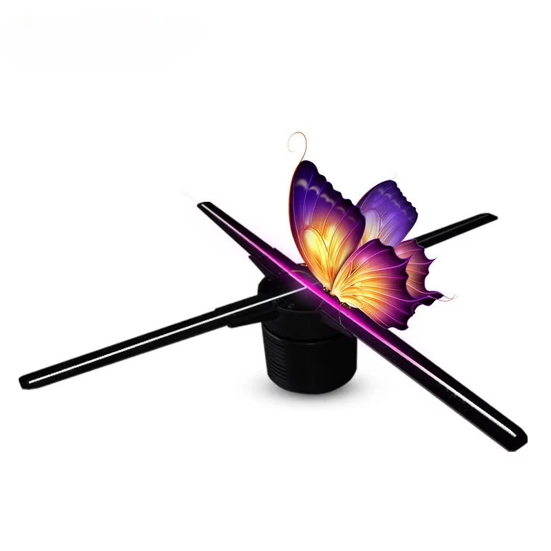 Four blades 100cm 3d holographic advertising projector 3d holographic fan