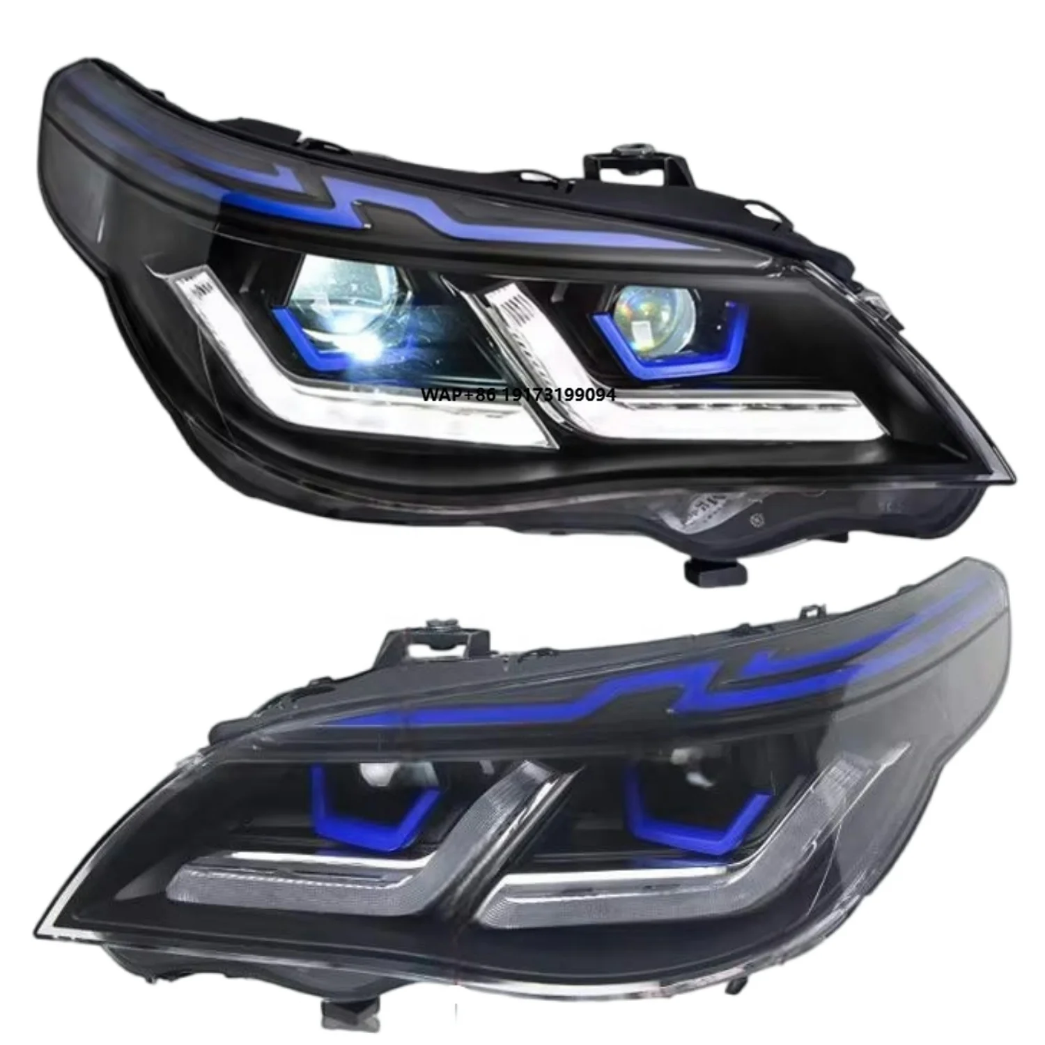 

E60 Upgrade Headlight 5 Series 2003-2010 523i 530i Angel Eye LED Head Lamps DRL Hid Bi Car Lights Modified for