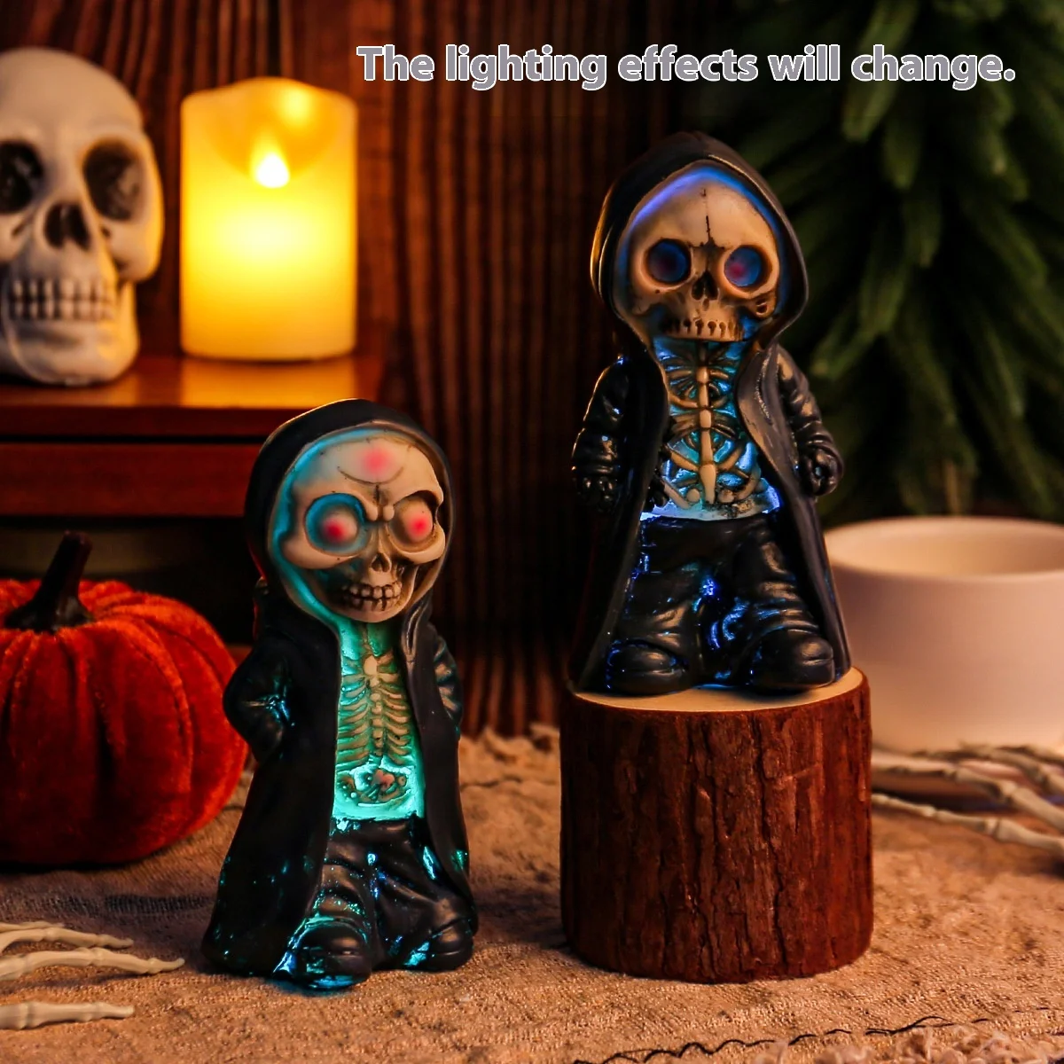 جديد وصول الهيكل العظمي الشكل الزينة مهرجان الرعب الإبداعي الدائمة الجمجمة رجل التحف منضدية اللعب والهوايات