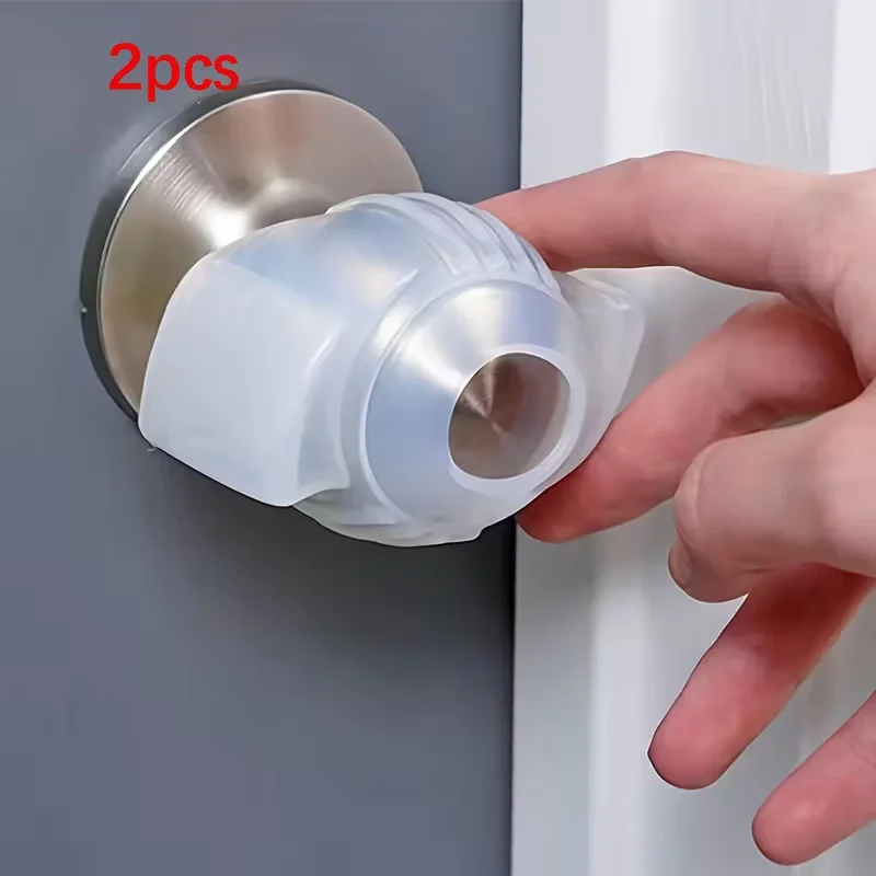 2pcs Door Knob Cover Grips Non Slip Arthritis & Senior Living Aids Grippy Easy Open Decorative Cover Grips Home Improvement