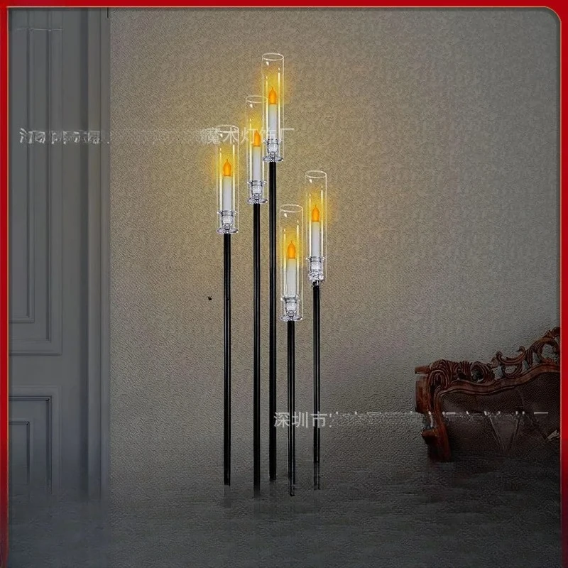 Wedding Props Aisle Markers Black Iron Candle Holders Wedding Table Decorations