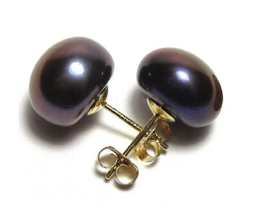 

Authentic 9-10mm Akoya Nanhai Pearl 14K Gold Plated Earrings and Earrings