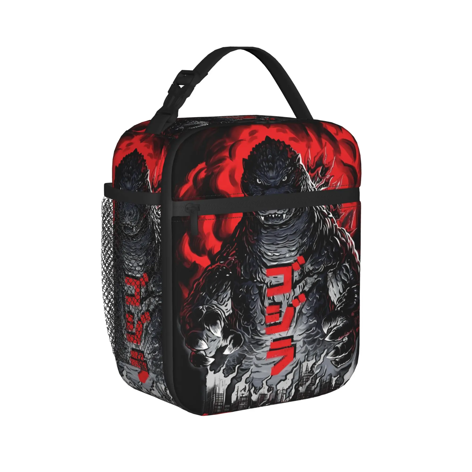 Godzillaed 3D Printed Lunch Bag For Child  Outdoor Picnic Graphic Lunch Box Kawaii Oxford Thermal Lunch Bags