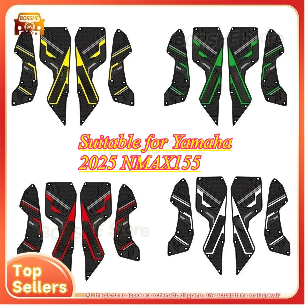 

Suitable for Yamaha 2025 NMAX155 Modification Accessories Footrest Rubber Pad Anti Slip Foot Mat
