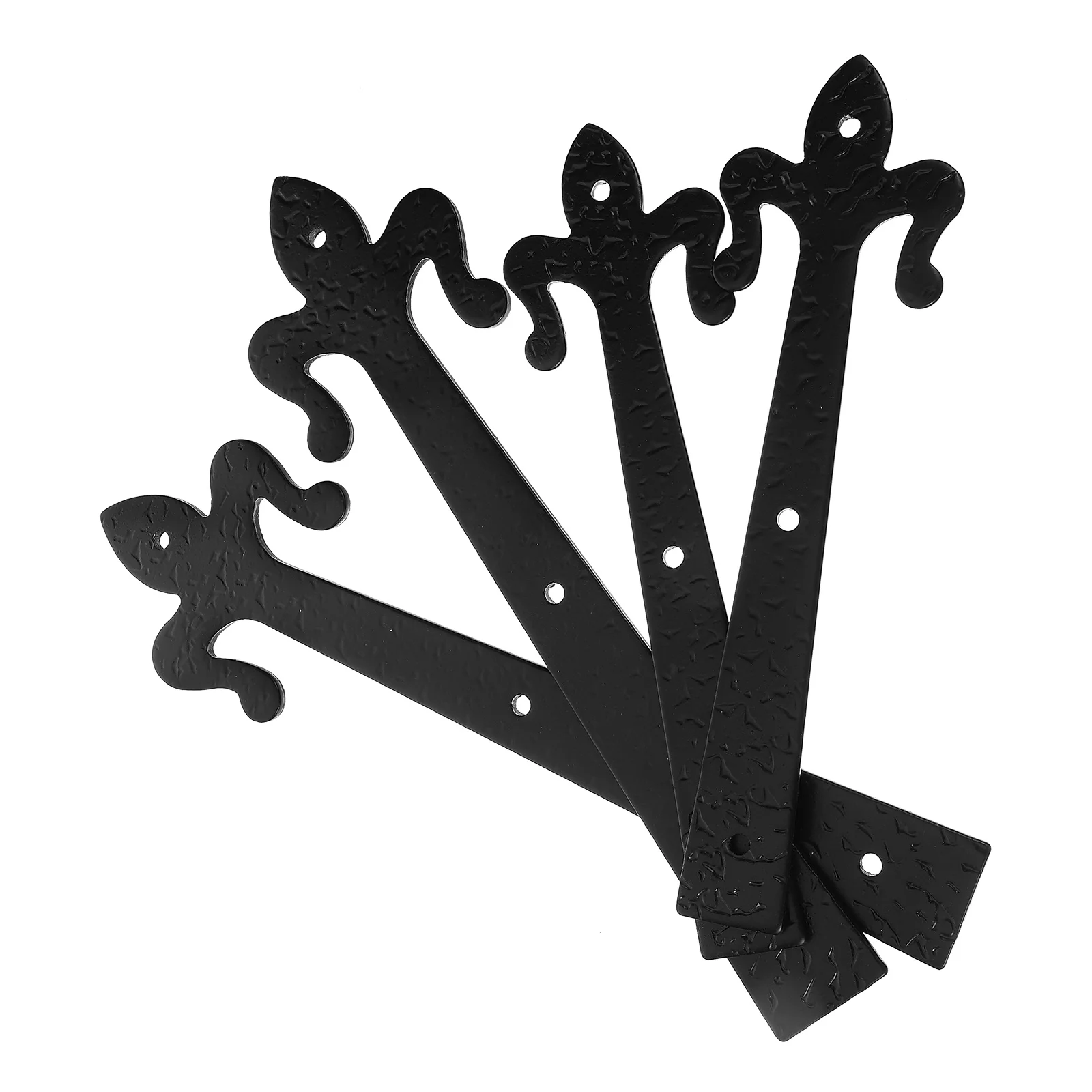 

1 set 8 Inch 10 Inch Embossed Flat Panel Chain Pulls Heavy Duty Iron Garage Door Hardware Decorative Hinges Parts Durability