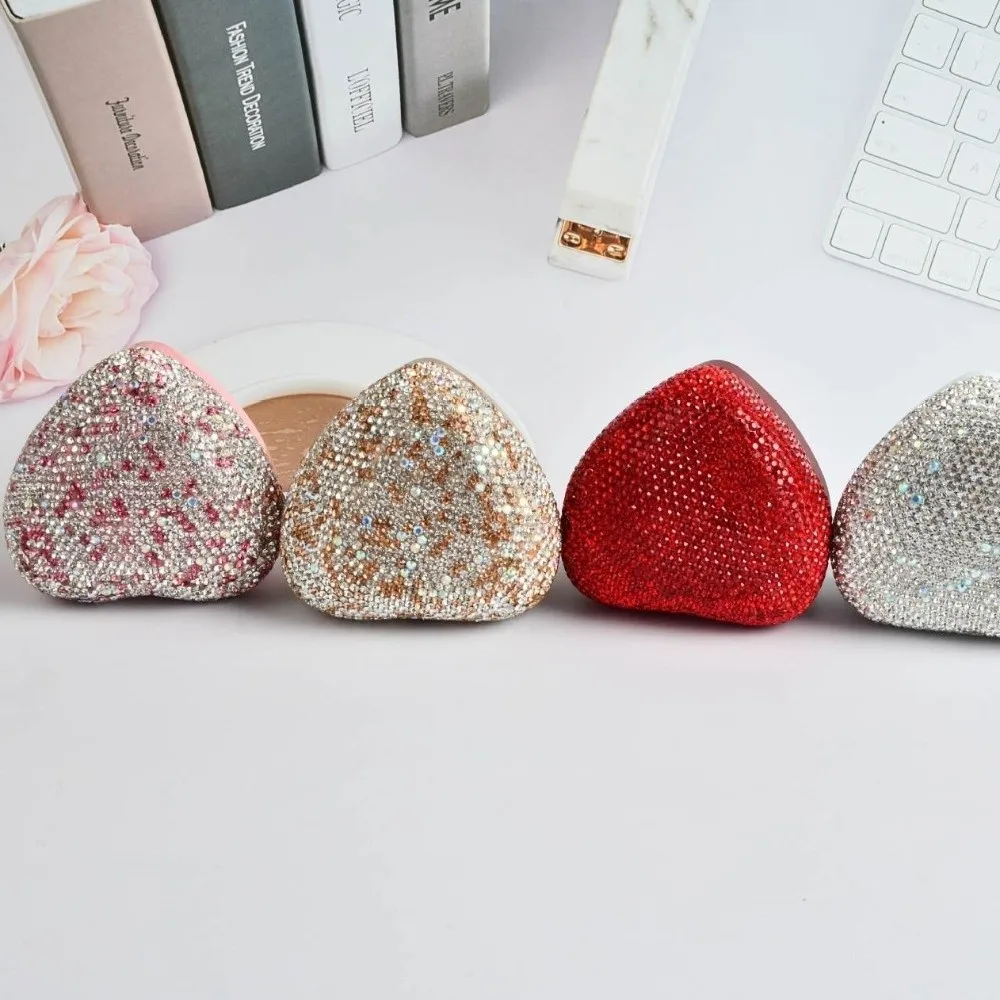 Diamond LED Light Ring Box Ring Display Storage Heart Shape Gift Boxes Proposal Girlfriend Gift Valentine Gift Packaging Box