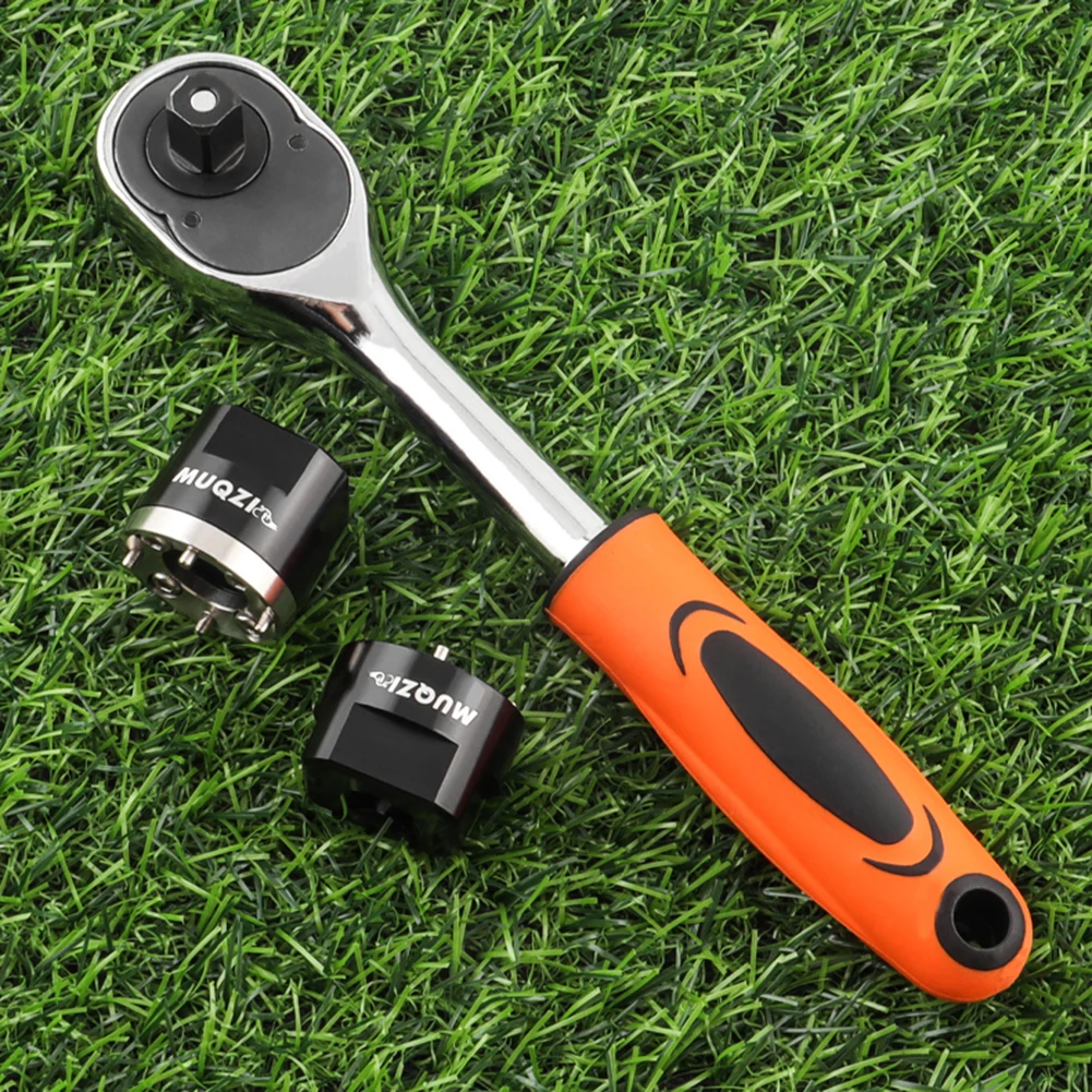 

Crankcase Cover Disassembly Tool Compact Bike Crank Puller Remover Stainless Steel Crank Arm Bolts Installation Removal Tool