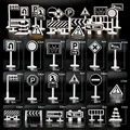 18PCS Road signs