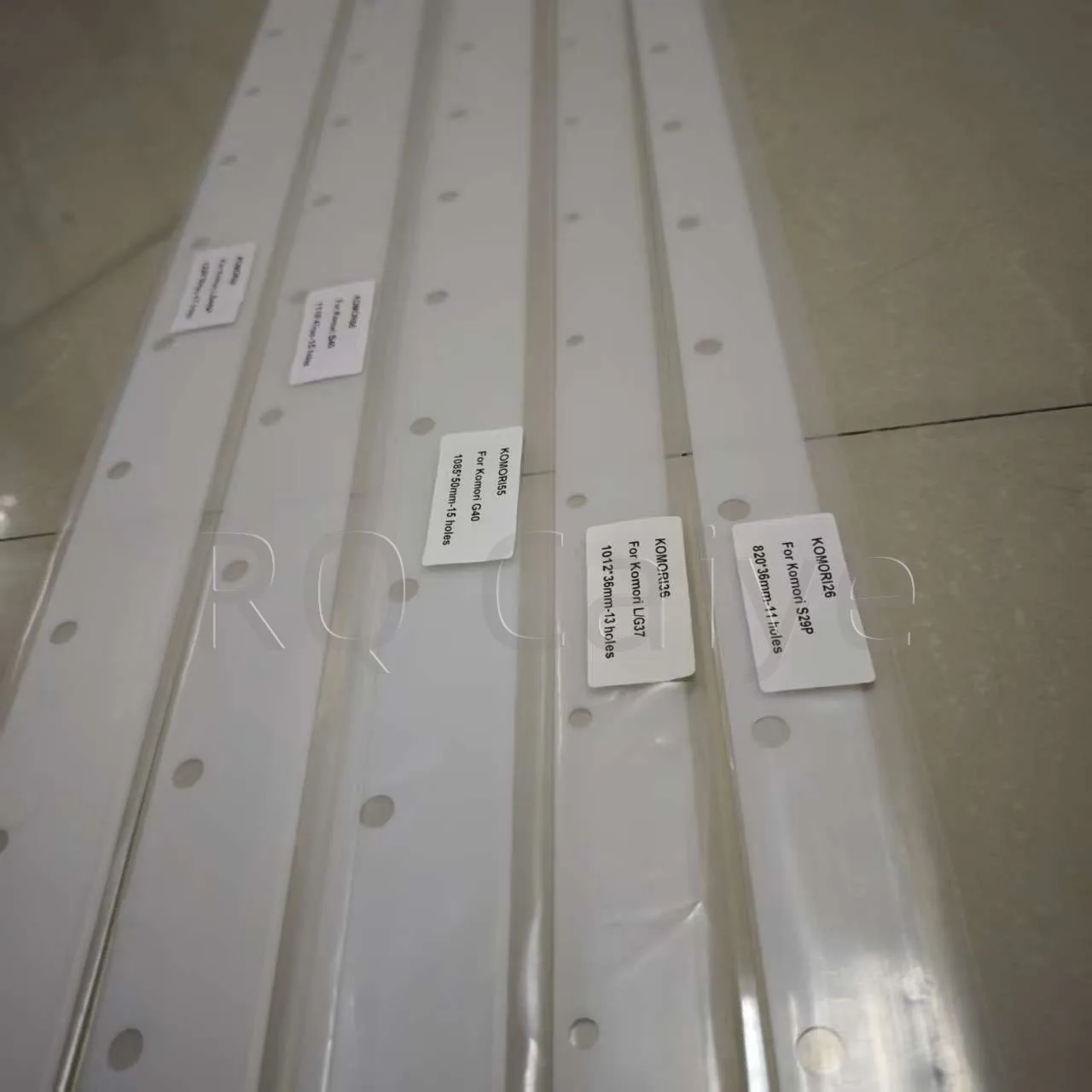 2 pcs Komori Wash Up Blade 820X36mm 1012X36mm printing machine parts Wash Up Blade