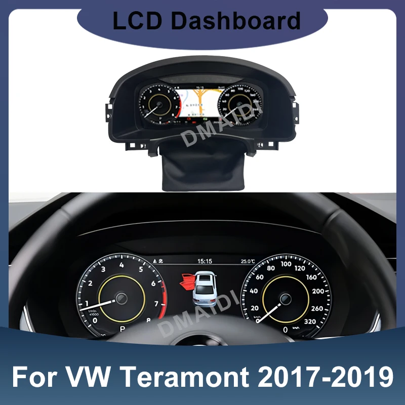 

2023 Lates Smart Speedmeters Dashboard LCD Meter Instrument For Volkswagen Teramont 2017-2019 Cluster Virtual Cockpit