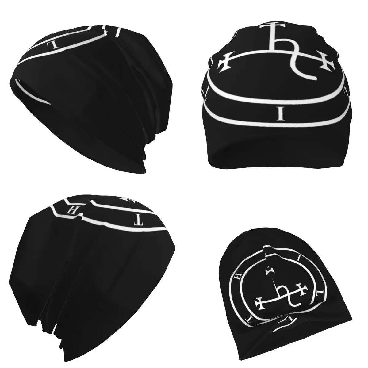 

Sigil Of Lilith Warm Knitted Cap Fashion Bonnet Hat Autumn Winter Outdoor Beanies Hats for Men Women Adult
