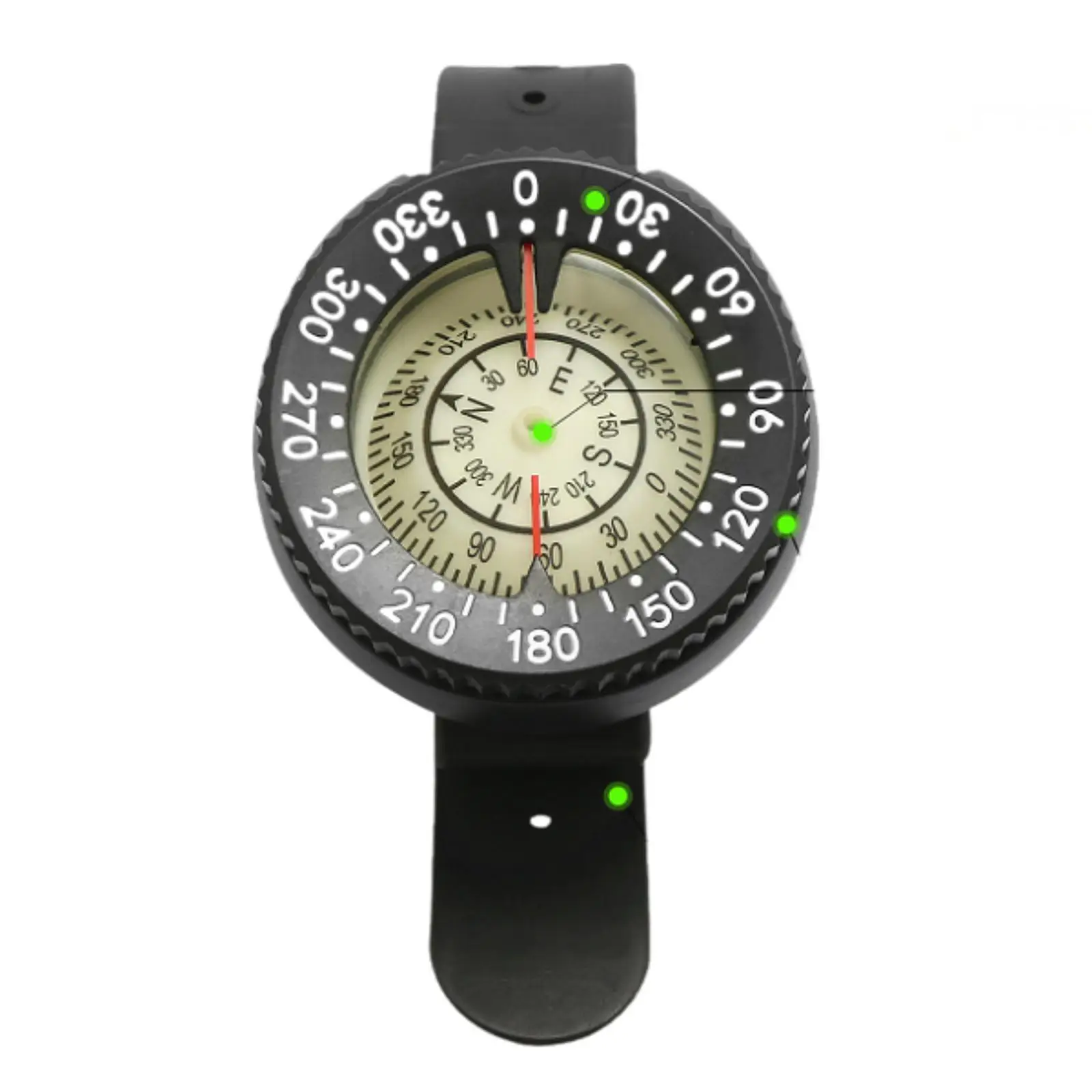 

Diving Compass Wrist Waterproof Glow in The Dark Kayak Compass Accessories for