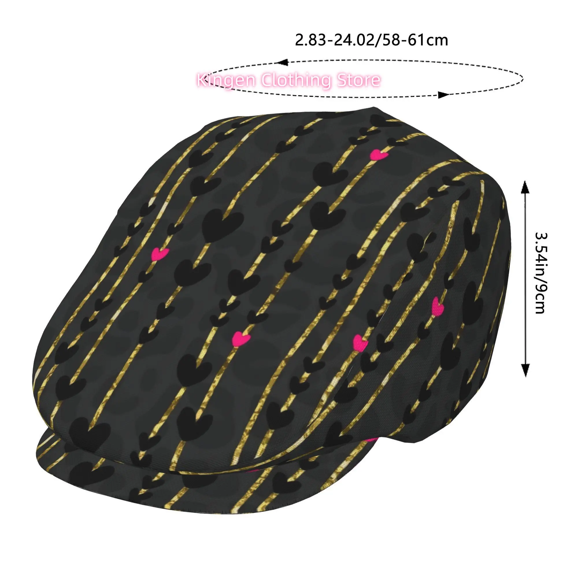 1pc of Golden Leaf Patterned Beret, a Vintage Newsboy Hat, Suitable for Everyone, an Essential Fashion Item for Both Casual Outi