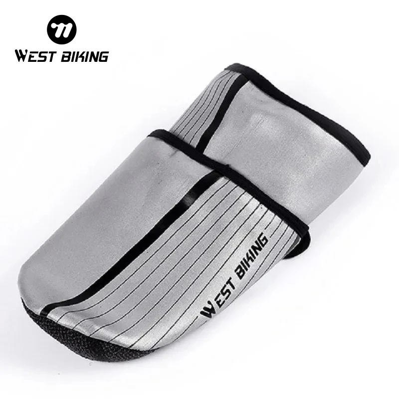 WEST BIKING Cycling Shoes Cover Half Palm Reflective Waterproof MTB Road Bike Overshoes Equipment Bicycle protective Shoe Cover